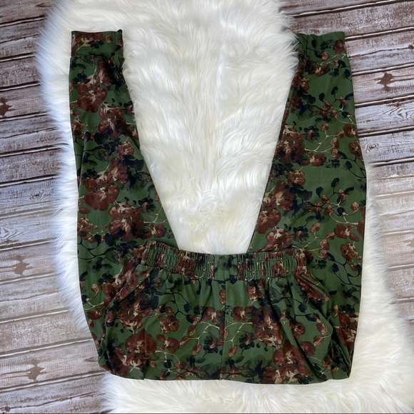 Leggings Depot Pants - 💋Leggings Depot Green Floral Casual Lounge Pants